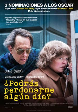 ¿PODRÁS PERDONARME ALGÚN DÍA? Inteligente mezcla de drama y comedia con unos magníficos Melissa McCarthy y Richard E. Grant